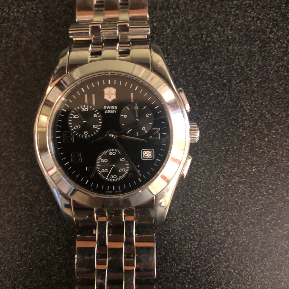 Swiss Army Chronograph stainless band